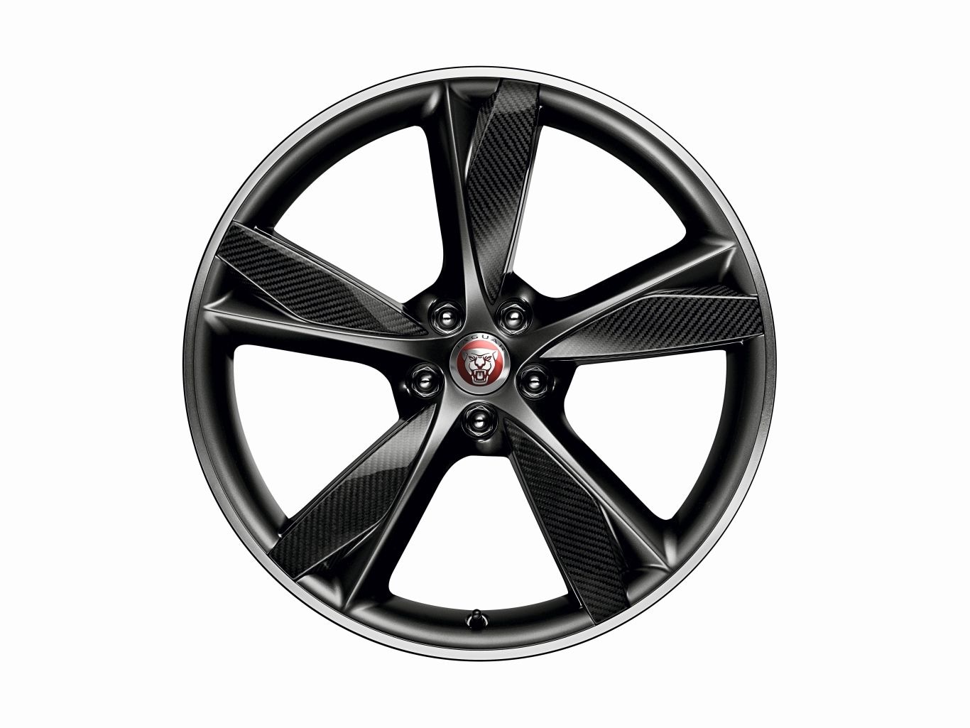 20" Forged, Style 5042, Diamond Turned with Satin Dark Grey contrast and Carbon Fiber inserts, front image