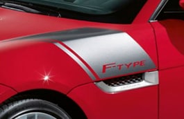 F-TYPE Motorkapstickers - Silver