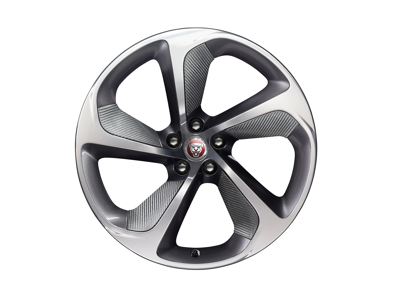 20" Forged, Style 5062, Carbon Fiber Silver Weave, rear image