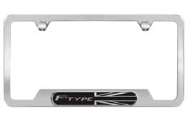 Licence Plate Frame - Polished with F-TYPE Logo